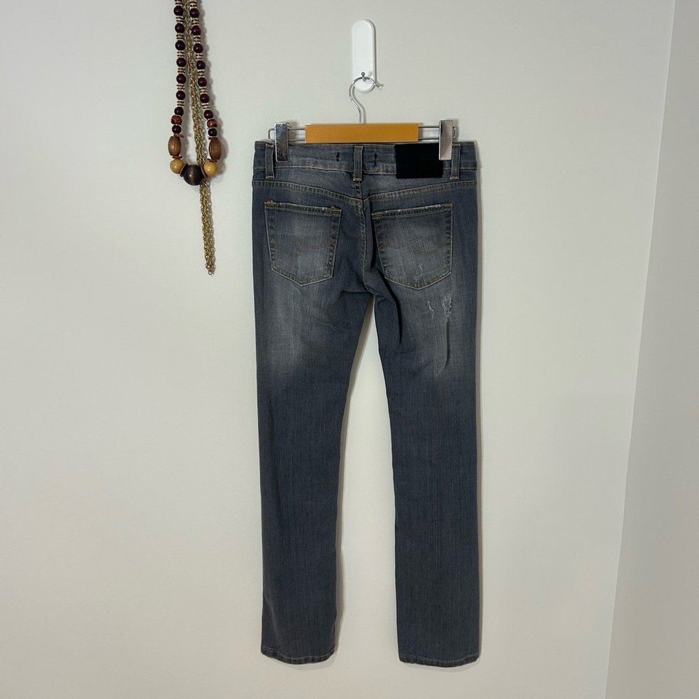 Beautiful Classic Gray distressed Jeans by Miss Miss❤️40/8 - Picture 7 of 14